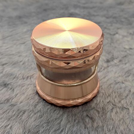 63 mm. Rose Pencereli Tütün Baharat Herbal Öğütücüsü Parçalayıcı rc80rs