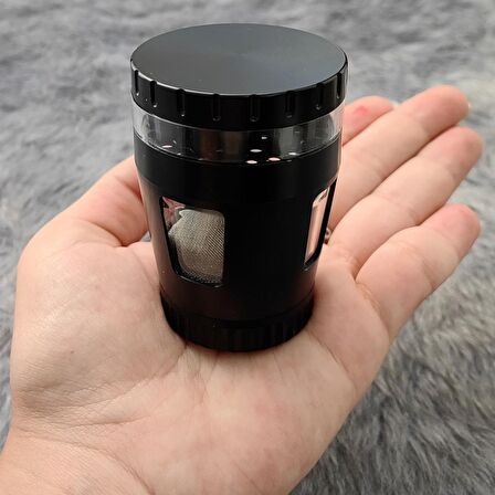 50 mm. Siyah Pencereli Tütün Baharat Herbal Öğütücüsü Parçalayıcı rc82sy