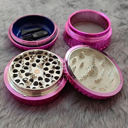 63 mm. Pembe Baharat Tütün Herbal Öğütücüsü Parçalayıcı rc85pm