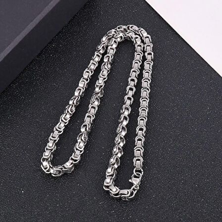 Chavin Gri 60 cm. 6 mm. Erkek Çelik Zincir et75by