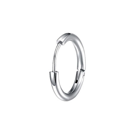 Chavin Çelik Gri 10 mm Tekli Küçük Unisex Halka Küpe et96by