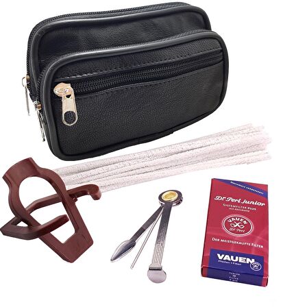 Falconetti Kahverengi Sandalwood Ahşap Pipo Seti rc88-takim