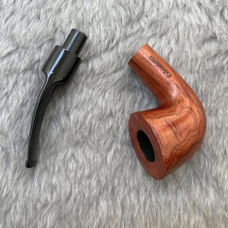 Falconetti  Kahverengi Sandalwood Parlak Ahşap Pipo Seti rc93-takim