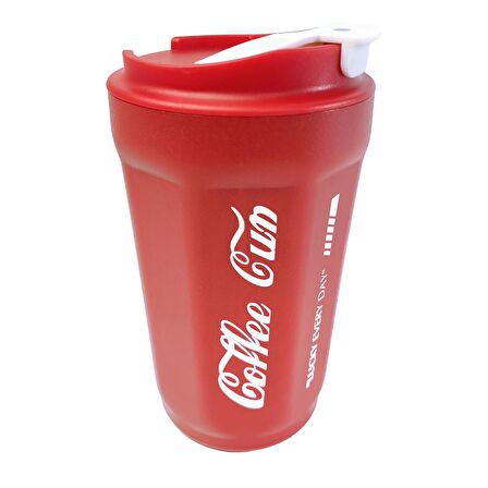 304 L Kırmızı Coffe Cup 420 ml Kahve El Termos Mug cin487kr