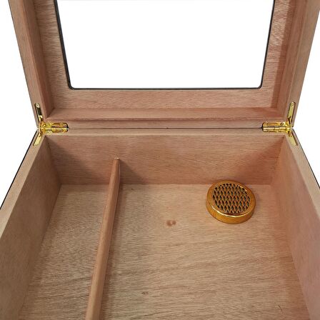 Falconetti Kırmızı Camlı Humidor Puro Kutusu rb99kr