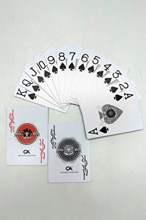 Jumbo Pvc Su Geçirmez Jumbo Blackjack iskambil Oyun Kağıdı cin885slv