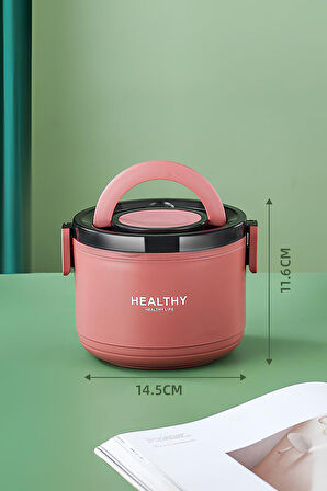 304 Çelik 1000 ml Yemek Mama Saklama Kabı Sefertası (SICAK TUTMAZ) cin562krx