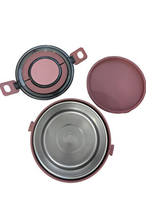 304 Çelik 1000 ml Yemek Mama Saklama Kabı Sefertası (SICAK TUTMAZ) cin562krx