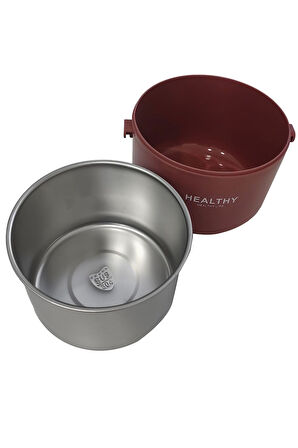 304 Çelik 1000 ml Yemek Mama Saklama Kabı Sefertası (SICAK TUTMAZ) cin562krx