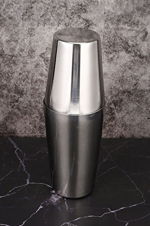 Komple Çelik 600 800 ml Boston Shaker Kokteyl Hazırlama Kabı Bardağı cin878