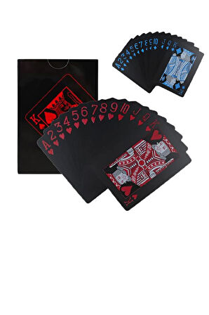 Mavi Kırmızı iskambil Kağıdı Plastik Su Geçirmez Oyun Kağıdı cin953kr