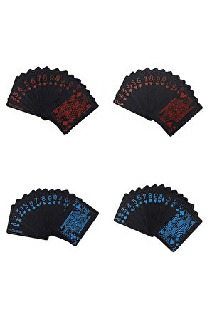 Mavi Kırmızı iskambil Kağıdı Plastik Su Geçirmez Oyun Kağıdı cin953kr