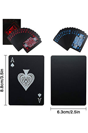 Mavi Kırmızı iskambil Kağıdı Plastik Su Geçirmez Oyun Kağıdı cin953kr