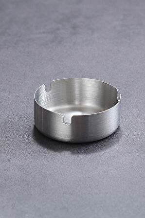 Çelik 8 cm Kafe Restaurant Lokanta Yuvarlak Kül Tablası Küllük cin814