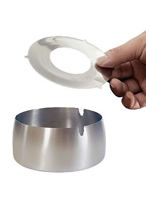 Çelik 7 cm Kafe Restaurant Lokanta Yuvarlak Kül Tablası Küllük cin956