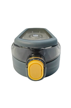 Mavi Tek Tuşla Açılan Matara Suluk Yedek Kapağı Kapak