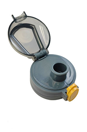 Mavi Tek Tuşla Açılan Matara Suluk Yedek Kapağı Kapak