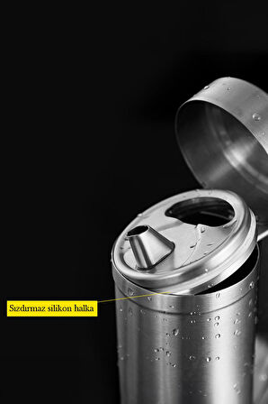 304 Çelik Silver 1000 ml Yağdanlık Sosluk ve Sirkelik cin996by