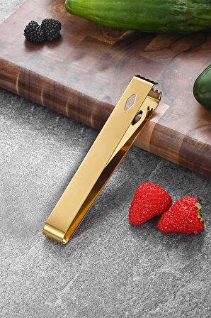 Çelik 16,2 cm Gold Buz Ve Şeker Maşası mt128sr