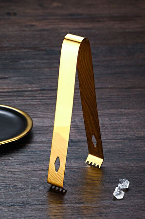 Çelik 16,2 cm Gold Buz Ve Şeker Maşası mt128sr
