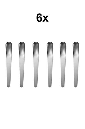 6 Adet 304 Çelik 17,5 cm Tatlı ve Dondurma Kaşığı mt153by-6