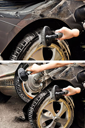 3 Adet Araç İç ve Dış Jant Temizleme Fırçası Oto Detay Klima Temizlik Fırça Set 