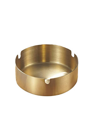 Çelik Gold 8 cm Kafe Restaurant Lokanta Yuvarlak Kül Tablası Küllük mt174sr