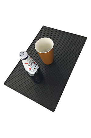 30x45 cm. 5 mm. Mat Siyah Renk Büyük Bar Lastiği cin920