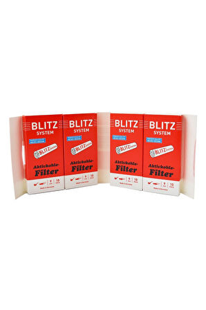 Denicotea Blitz 40 adet 9 mm. Karbon Pipo Filitre Filtresi kb26-40