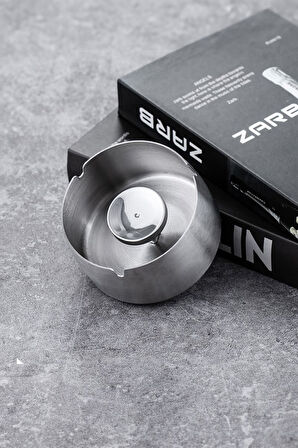 25Adet Çelik 8 cm Kafe Restaurant Lokanta Yuvarlak Kül Tablası Küllük mt172by-25