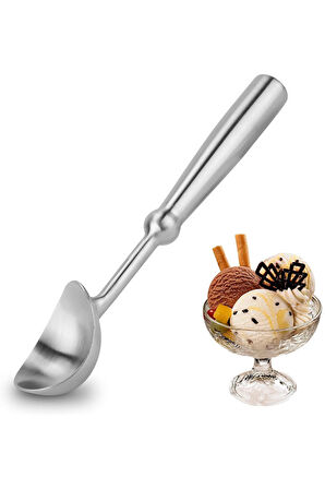 Komple 304 Çelik Lüks Dondurma Meyve Püre Alma Kaşığı mt197