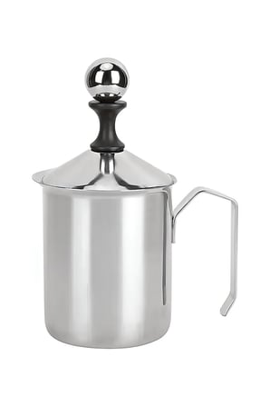 304 Çelik 500 ml Manuel Presli Kahve Süt Köpürtme Potu Sütlük Pitcher mt192