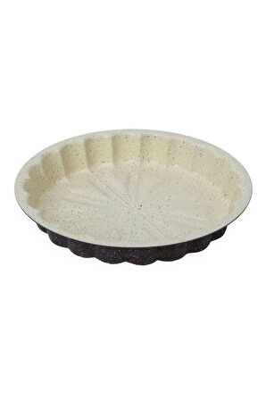 Karbon Çelik 30 cm Yuvarlak Dilimli Tart Turta Kek Kalıbı mt211