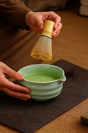 Seramik Matcha Çayı Köpürtme Kasesi Chawan mt215