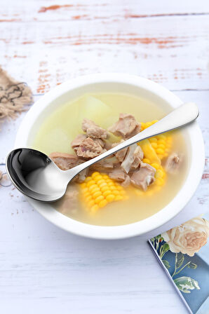 6 Parça Silver Sunum için Servis Kaşığı Kaşık Çatal Spatula Reçel Seti cin613slv