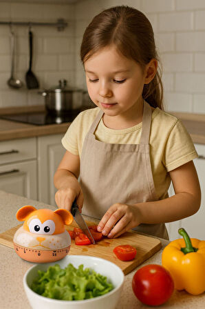 Köpek Model Mekanik Mutfak  Zamanlayıcı Timer Çocuklar için thr381