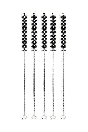 5 Adet Siyah 8 mm Pipo Pipet Boru Kamış Temizlik Temizleme Fırçası rd52