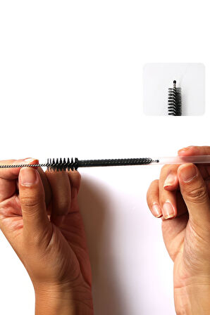 5 Adet Siyah 8 mm Pipo Pipet Boru Kamış Temizlik Temizleme Fırçası rd52