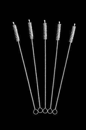 Falconetti 5 Adet Beyaz 6 mm Pipo Temizlik ve Pipet Kamış Temizleme Fırçası 
