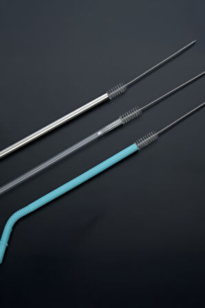 Falconetti 5 Adet Beyaz 6 mm Pipo Temizlik ve Pipet Kamış Temizleme Fırçası 