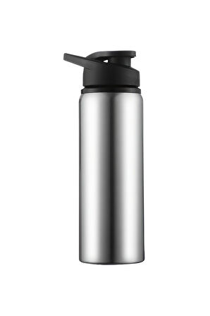 Çelik Siyah Kapak 700 ml Sporcu Matara Suluk (SICAK-SOĞUK TUTMAZ) cin427