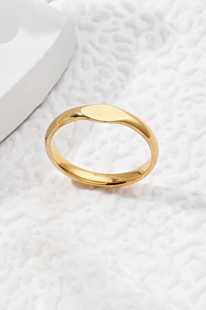 Chavin Çelik Gold Mini Kadın Yüzük ev30sr