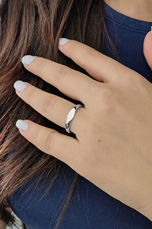 Chavin Çelik Silver Mini Kadın Yüzük ev30by