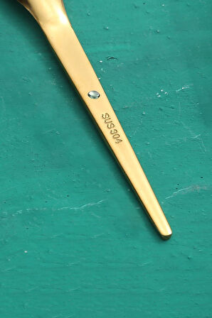 304 Çelik 12 Adet Gold Lüx Modern Çay Kaşığı Kahve Fincan Kaşığı cin581sr-12x