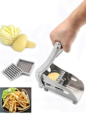 Çelik Patates Sebze Dilimleyici Küp Rende Doğrayıcı Dicer Kesici xmt212x