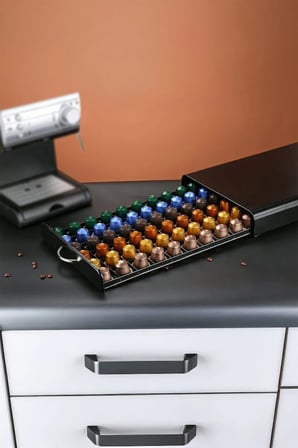 60 Adet Kapasiteli Nespresso Kapsül Kahve Standı Kahve Çekmecesi mt195sy