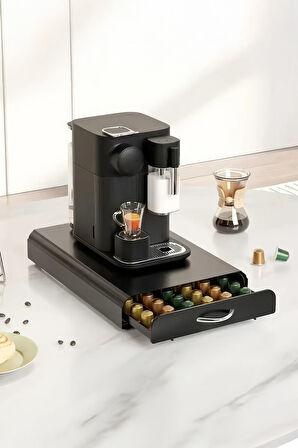 60 Adet Kapasiteli Nespresso Kapsül Kahve Standı Kahve Çekmecesi mt195sy