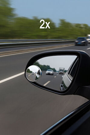 2 Adet 360° Kendinden Yapışkanlı Otomobil Motosiklet Kör Nokta Yan Aynası mt231