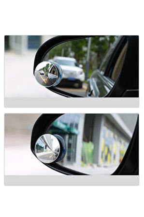 2 Adet 360° Kendinden Yapışkanlı Otomobil Motosiklet Kör Nokta Yan Aynası mt231
