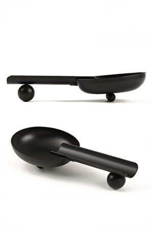 Ayaklı Siyah Çelik Puro Küllüğü Küllük rd58sy